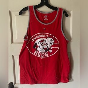 Mens majestic Cincinnati Reds tank size medium